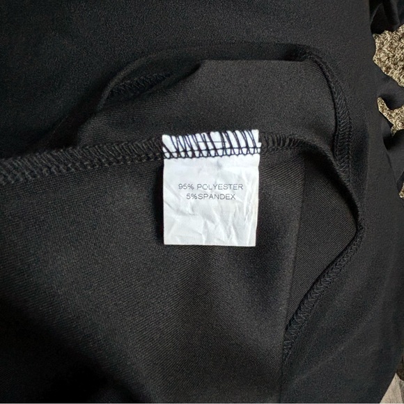 IHOT Women's V Neck Ruffle Sleeve Bodycon Sheath Wrap Ruched Dress size M Black - Picture 11 of 13